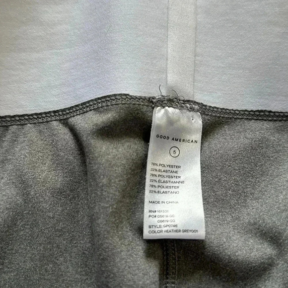 Good American Womens Size 5 (XXL)Heather Gray  Icon Core Legging - Picture 2 of 7